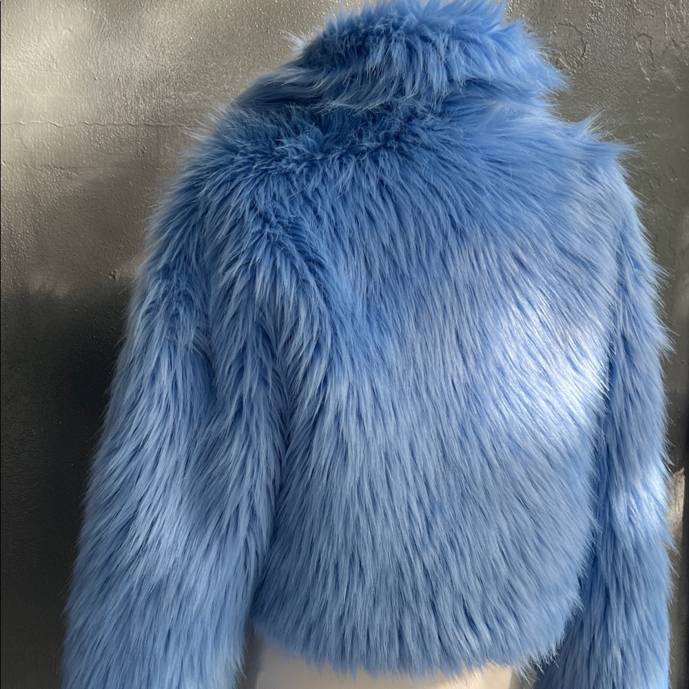 Rehab Light Blue Teddy Jacket - Picture 4 of 7